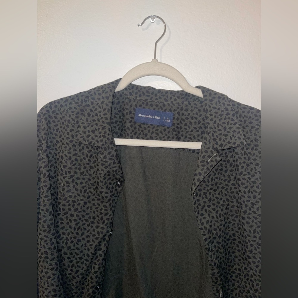 Abercrombie Patterned Long Sleeve Button-Up - image 3